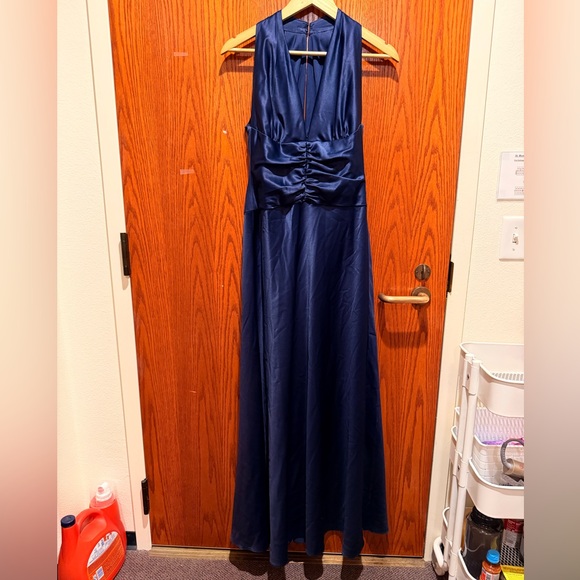After Six Deep Blue Maxi Dress